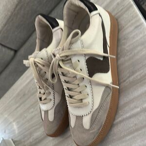 Dolce Vita Cream and Brown and Black Footwear